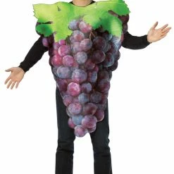 Rasta Imposta Costumes Get Real Bunch Of Grapes Adult Fruit Costume, Green Or Purple
