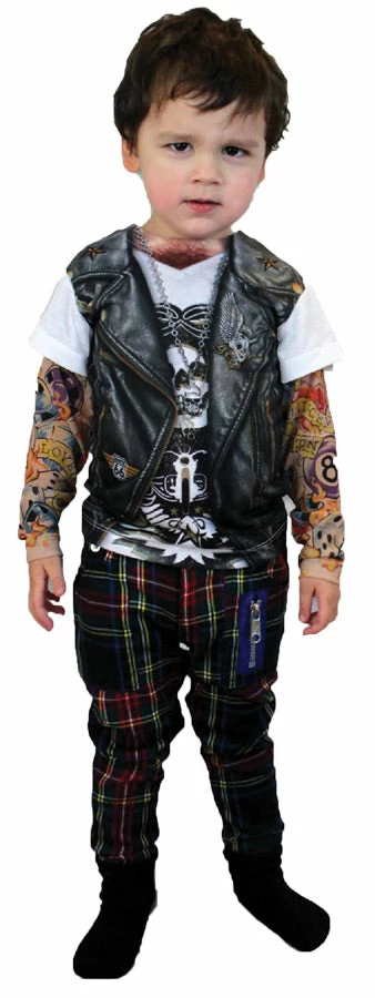 Faux Real Costumes Tattoo Long Sleeve Youth Lg 3 Faux Real Costumes Tattoo Long Sleeve Youth Lg