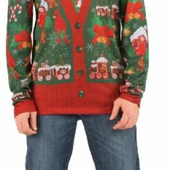 Faux Real Ugly Christmas Cardigan Costume
