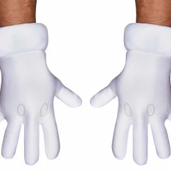 Disguise Super Mario White Gloves Adult Video Game Costumes