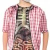 Underwraps Costumes Skeleton With Guts Shirt Child