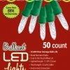 Golden Bay 50-Count C3 Christmas Holiday Indoor Or Outdoor Lights, 12ft