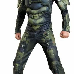 Disguise Halo Master Chief Classic Muscle Child Costume And Mask Costumes