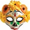 Forum Novelties Masks Day Of Dead Female Mask W Flws