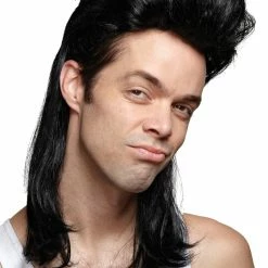 Seasonal Visions Nightclub Men's Mullet Wig Wigs & Beards