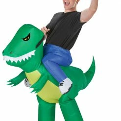 Gemmy Inflate Dinosaur Rider Adult