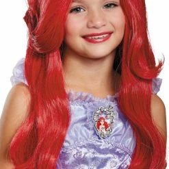 Disguise TV & Movie Costumes The Little Mermaid Ariel Girls Deluxe Child Princess Wig