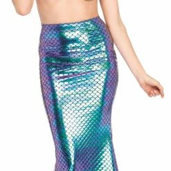 Leg Avenue Women's Iridescent Scale Mermaid Skirt Costume