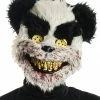 Seasonal Visions Charles Black And White Scary Teddy Mask Masks