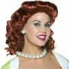 Rasta Imposta 1940's Costumes Vintage Housewife Wig Red