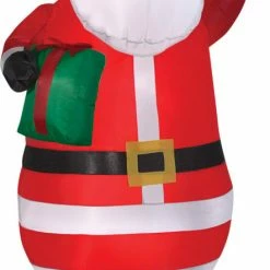 Gemmy Decorations & Props Santa With Present 6.5ft Airblown Christmas Yard Decoration