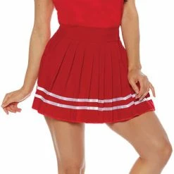 Underwraps Women's Red And White Cheer Cheerleader Costume Costumes