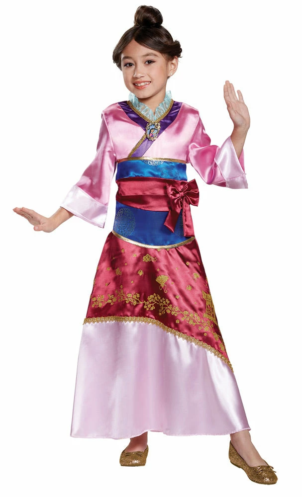 Disguise Mulan Girl's Mulan Deluxe Child Costume 3 Disguise Mulan Girl's Mulan Deluxe Child Costume