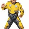 Disguise Transformers Movie Bumblebee Muscle Baby Toddler Costume & Headpeice