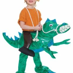 House Haunters Dino Rider Green Child Costume