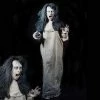 Distortions Decorations & Props Nightfright Creepy Standing Zombie Girl Animatronic Prop Life Size