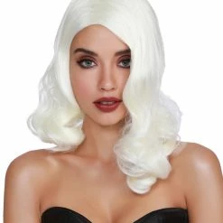 Dreamgirl Wig Hollywood Glamour Platinum Wigs & Beards