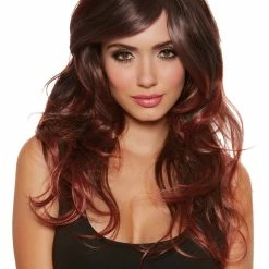 Dreamgirl Ombre Auburn Long Layered Womens Wig Wigs & Beards