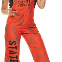Underwraps Costumes Women's D. Mented State Prison Costume