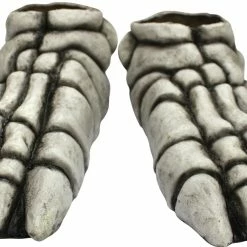 Ghoulish Skeleton Adult Feet White Accessories