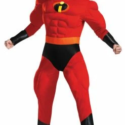 Disguise Incredibles 2 Men's Mr Incredible Deluxe Muscle Adult Costume