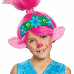 Disguise TV & Movie Costumes Trolls Movie 2 Poppy Child Wig With Ears