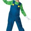 Disguise Super Mario Luigi Deluxe Child Boys Costume