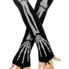 Fun World Accessories Glitter Bones Sleevelets Skeleton Gloves
