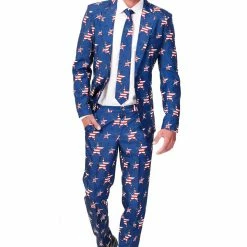 Suitmeister USA Stars And Stripes Patterned Independence Day Suit