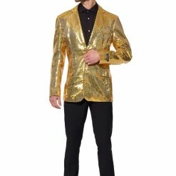 Suitmeister Suits & Blazers Sequins Gold Men's Jacket