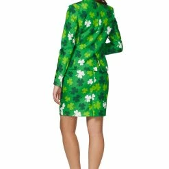 Suitmeister Suits & Blazers St Patrick's Day Green Patterned Women's Suit