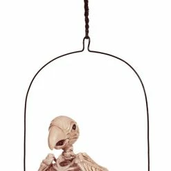 Seasons USA Skeleton Parrot On A Perch Prop