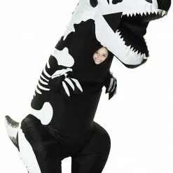 Studio Halloween Dinosaur Skeleton T-Rex Inflatable Child Costume