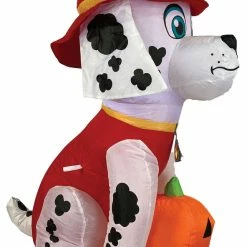 Gemmy PAW Patrol Airblown Marshall Jack-O'-Lantern Inflatable Halloween Lawn Decoration Decorations & Props