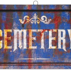 Sunstar Cemetery Sign Decor Decorations & Props