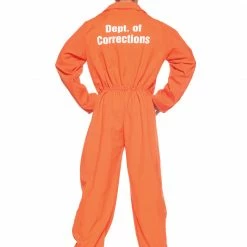 Underwraps Orange Prison Jumpsuit Standard Adult Costume Costumes