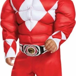 Disguise Costumes Red Power Ranger Muscle Child & Toddler Costume & Mask Mighty Morphin
