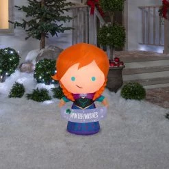 Gemmy Frozen - Anna 3.5ft Airblown Christmas Yard Decoration
