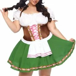 Leg Avenue Women's Plus Size Gretchen Beer Garden Oktoberfest Costume Costumes