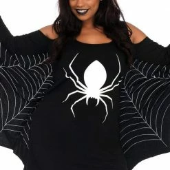 Leg Avenue Costumes Women's Jersey Spiderweb Dress Costume