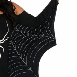 Leg Avenue Costumes Women's Plus Size Jersey Spiderweb Dress