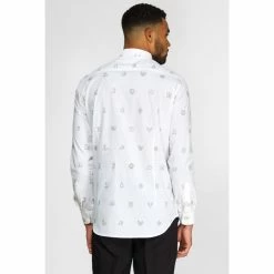 OppoSuits Christmas Icons Long Sleeved Men's Christmas Shirt