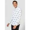 OppoSuits Christmas Penguins Men's Long Sleeved Shirt Suits & Blazers