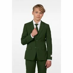OppoSuits Glorious Green Teen Boys Suit