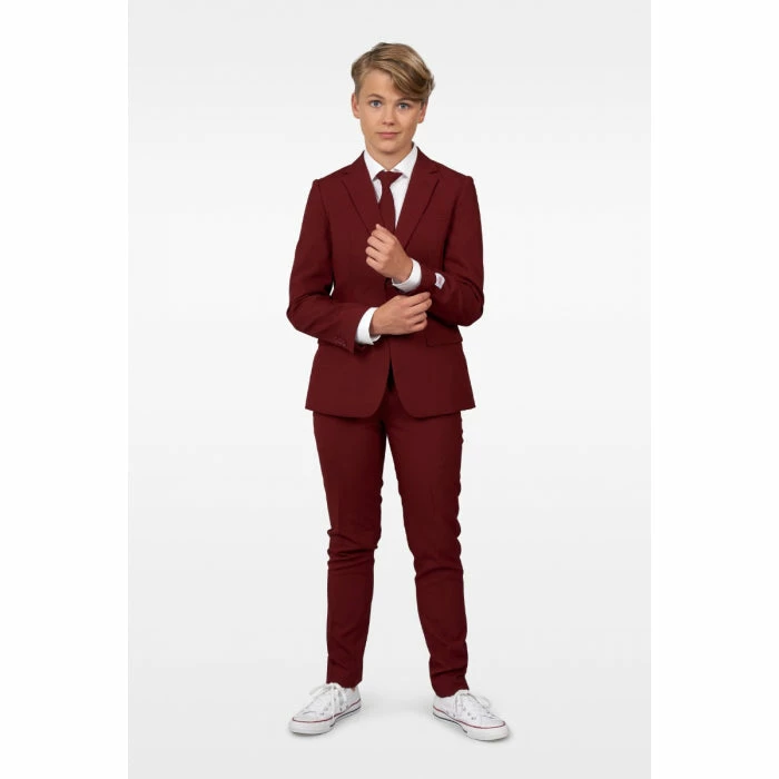 OppoSuits Blazing Burgundy Teen Boys Suit Suits & Blazers 4 OppoSuits Blazing Burgundy Teen Boys Suit Suits & Blazers