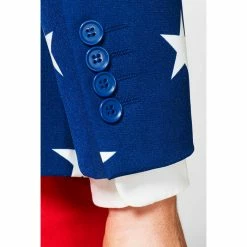 OppoSuits Suits & Blazers Stars And Stripes American Flag Independence Day Men's Suit