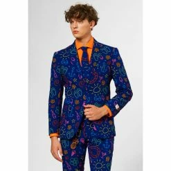 OppoSuits Doodle Dude Men's Patterned Suit
