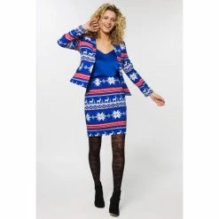 OppoSuits Suits & Blazers Miss Rudolph Women's Patterned Christmas Suit