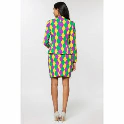 OppoSuits Harlequeen Women's Mardi Gras Patterned Suit Suits & Blazers