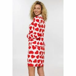 OppoSuits Queen Of Hearts Women's Valentines Heart Patterned Suit Suits & Blazers
